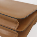 Christian Dior Shoulder Bag Leather Beige Gold Auth BA6375-16