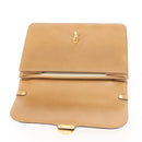 Christian Dior Shoulder Bag Leather Beige Gold Auth BA6375-11