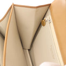 Christian Dior Shoulder Bag Leather Beige Gold Auth BA6375-20