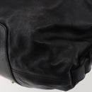 Salvatore Ferragamo Gancini Tote Bag Leather Black Silver Auth BA6377-16