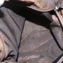 Salvatore Ferragamo Gancini Tote Bag Leather Black Silver Auth BA6377-11