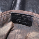 Salvatore Ferragamo Gancini Tote Bag Leather Black Silver Auth BA6377-12