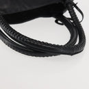 Salvatore Ferragamo Gancini Tote Bag Leather Black Silver Auth BA6377-7