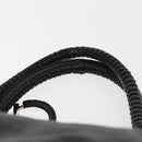 Salvatore Ferragamo Gancini Tote Bag Leather Black Silver Auth BA6377-8