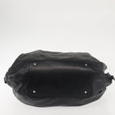 Salvatore Ferragamo Gancini Tote Bag Leather Black Silver Auth BA6377-5