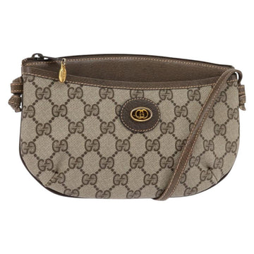 GUCCI GG Supreme Shoulder Bag PVC Beige Gold 904 02 020 Auth BA6380