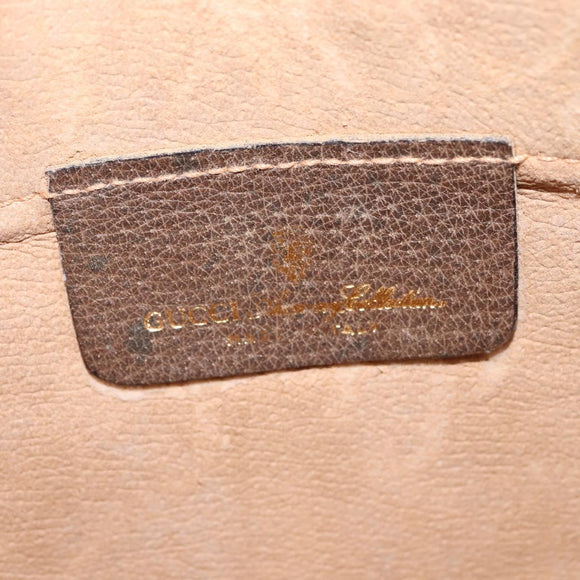 GUCCI GG Supreme Shoulder Bag PVC Beige Gold 904 02 020 Auth BA6380