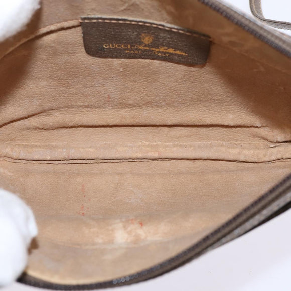 GUCCI GG Supreme Shoulder Bag PVC Beige Gold 904 02 020 Auth BA6380