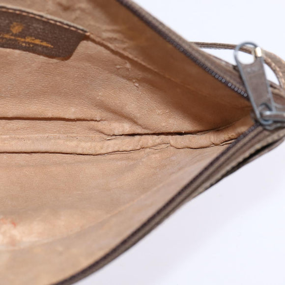 GUCCI GG Supreme Shoulder Bag PVC Beige Gold 904 02 020 Auth BA6380