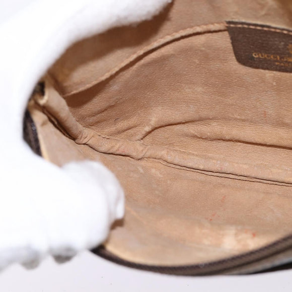 GUCCI GG Supreme Shoulder Bag PVC Beige Gold 904 02 020 Auth BA6380