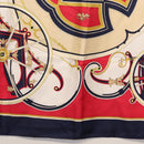 HERMES Carre 90 Scarf ""WASHINGTON'S CARRIAGE"" Silk Navy Auth BA6382-10