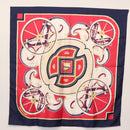HERMES Carre 90 Scarf ""WASHINGTON'S CARRIAGE"" Silk Navy Auth BA6382-15