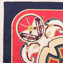 HERMES Carre 90 Scarf ""WASHINGTON'S CARRIAGE"" Silk Navy Auth BA6382-2