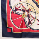 HERMES Carre 90 Scarf ""WASHINGTON'S CARRIAGE"" Silk Navy Auth BA6382-9