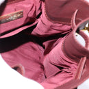 CARTIER Must Line Shoulder Bag Leather Bordeaux Gold Auth BA6387-16