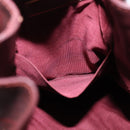 CARTIER Must Line Shoulder Bag Leather Bordeaux Gold Auth BA6387-18