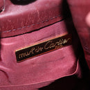 CARTIER Must Line Shoulder Bag Leather Bordeaux Gold Auth BA6388-14