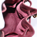 CARTIER Must Line Shoulder Bag Leather Bordeaux Gold Auth BA6388-16