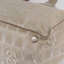 CHANEL New Travel Line Tote Bag Nylon Pink Silver CC Auth BA6389-10