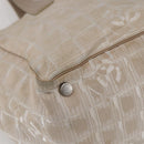 CHANEL New Travel Line Tote Bag Nylon Pink Silver CC Auth BA6389-11