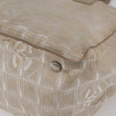 CHANEL New Travel Line Tote Bag Nylon Pink Silver CC Auth BA6389-12