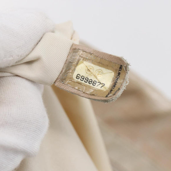 CHANEL New Travel Line Tote Bag Nylon Pink Silver CC Auth BA6389