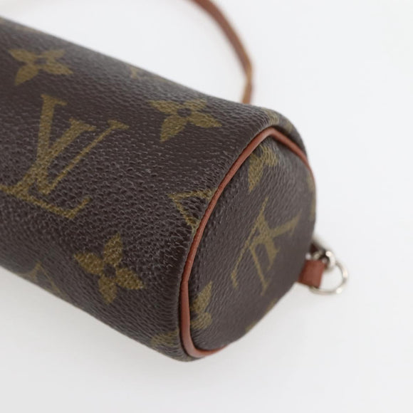LOUIS VUITTON Monogram Papillon Pouch LV Auth BA6391
