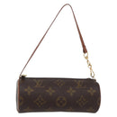 LOUIS VUITTON Monogram Papillon Pouch LV Auth BA6393-1