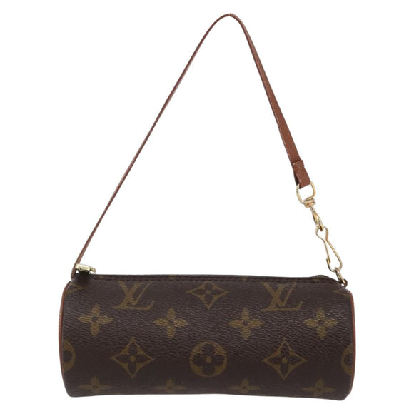 LOUIS VUITTON Monogram Papillon Pouch LV Auth BA6393