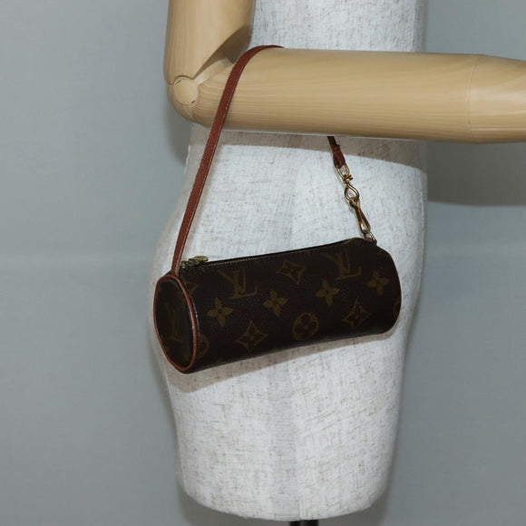 LOUIS VUITTON Monogram Papillon Pouch LV Auth BA6393