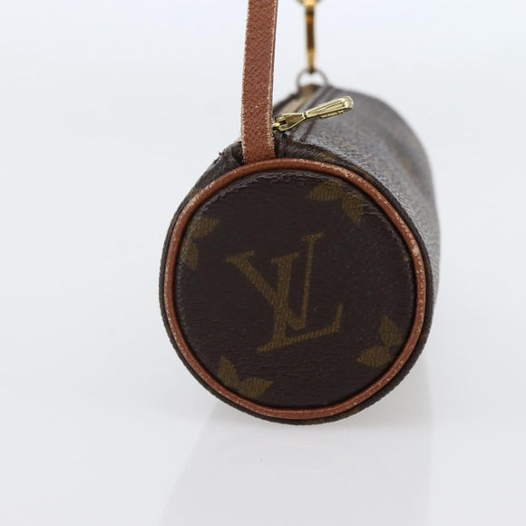 LOUIS VUITTON Monogram Papillon Pouch LV Auth BA6393