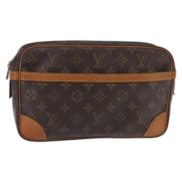 LOUIS VUITTON Monogram Compiegne 28 Clutch Bag M51845 LV Auth BA6396