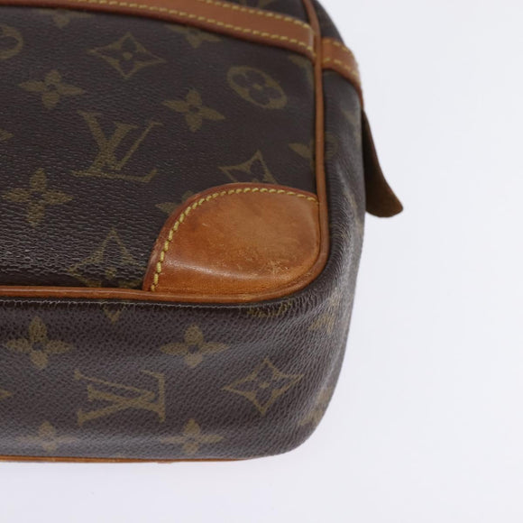 LOUIS VUITTON Monogram Compiegne 28 Clutch Bag M51845 LV Auth BA6396