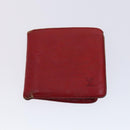 LOUIS VUITTON Epi Wallet 4 Set Green Red yellow LV Auth BA640-10