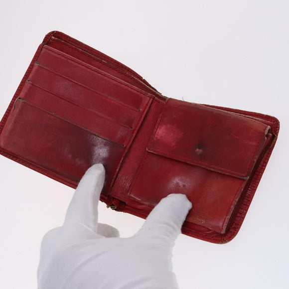 LOUIS VUITTON Epi Wallet 4 Set Green Red yellow LV Auth BA640
