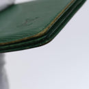 LOUIS VUITTON Epi Wallet 4 Set Green Red yellow LV Auth BA640-22