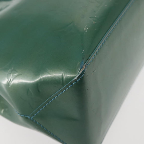 LOUIS VUITTON Vernis Wilshire Boulevard Bag Blue galatic M93646 LV Auth BA6406