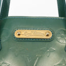 LOUIS VUITTON Vernis Wilshire Boulevard Bag Blue galatic M93646 LV Auth BA6406-16