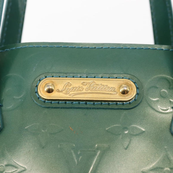 LOUIS VUITTON Vernis Wilshire Boulevard Bag Blue galatic M93646 LV Auth BA6406