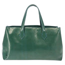 LOUIS VUITTON Vernis Wilshire Boulevard Bag Blue galatic M93646 LV Auth BA6406-3