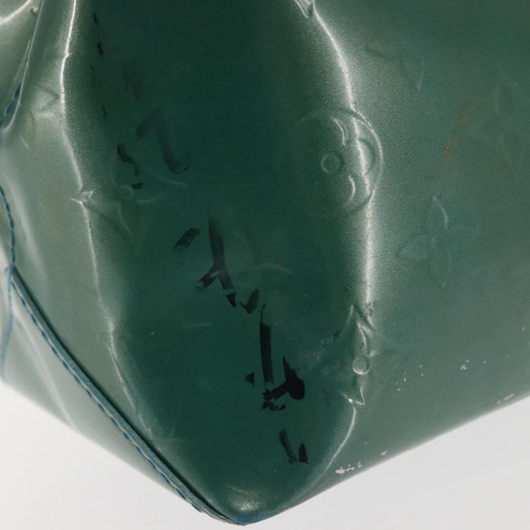 LOUIS VUITTON Vernis Wilshire Boulevard Bag Blue galatic M93646 LV Auth BA6406