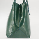 LOUIS VUITTON Vernis Wilshire Boulevard Bag Blue galatic M93646 LV Auth BA6406-6