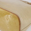 LOUIS VUITTON Monogram Vernis Houston Hand Bag Beige M91004 LV Auth BA6408-17