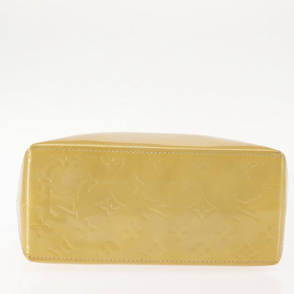 LOUIS VUITTON Monogram Vernis Reade PM Hand Bag Beige M91334 LV Auth BA6409