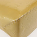 LOUIS VUITTON Monogram Vernis Reade PM Hand Bag Beige M91334 LV Auth BA6409-16
