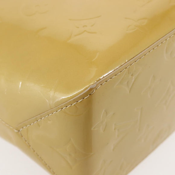 LOUIS VUITTON Monogram Vernis Reade PM Hand Bag Beige M91334 LV Auth BA6409