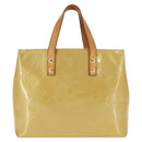 LOUIS VUITTON Monogram Vernis Reade PM Hand Bag Beige M91334 LV Auth BA6409-13
