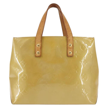 LOUIS VUITTON Monogram Vernis Reade PM Hand Bag Beige M91334 LV Auth BA6409 - 0