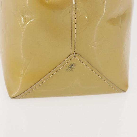 LOUIS VUITTON Monogram Vernis Reade PM Hand Bag Beige M91334 LV Auth BA6409