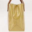 LOUIS VUITTON Monogram Vernis Reade PM Hand Bag Beige M91334 LV Auth BA6409-5